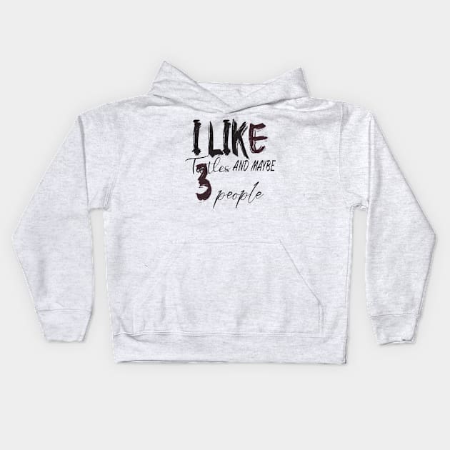 like turtles and maybe 3 people Kids Hoodie by Morad Rif